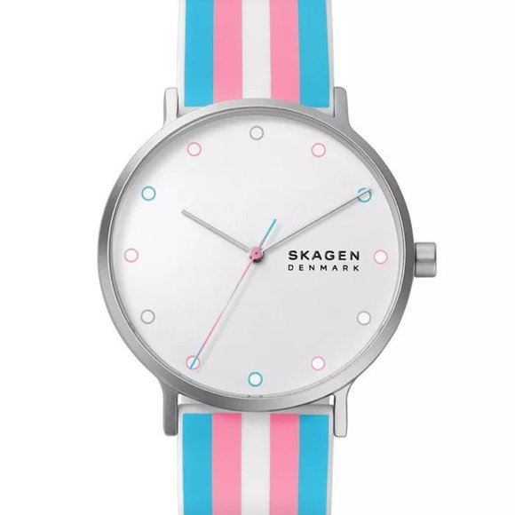 Skagen Aaren Pride Silicone Strap Watch, 41mm - Picture 1 of 2